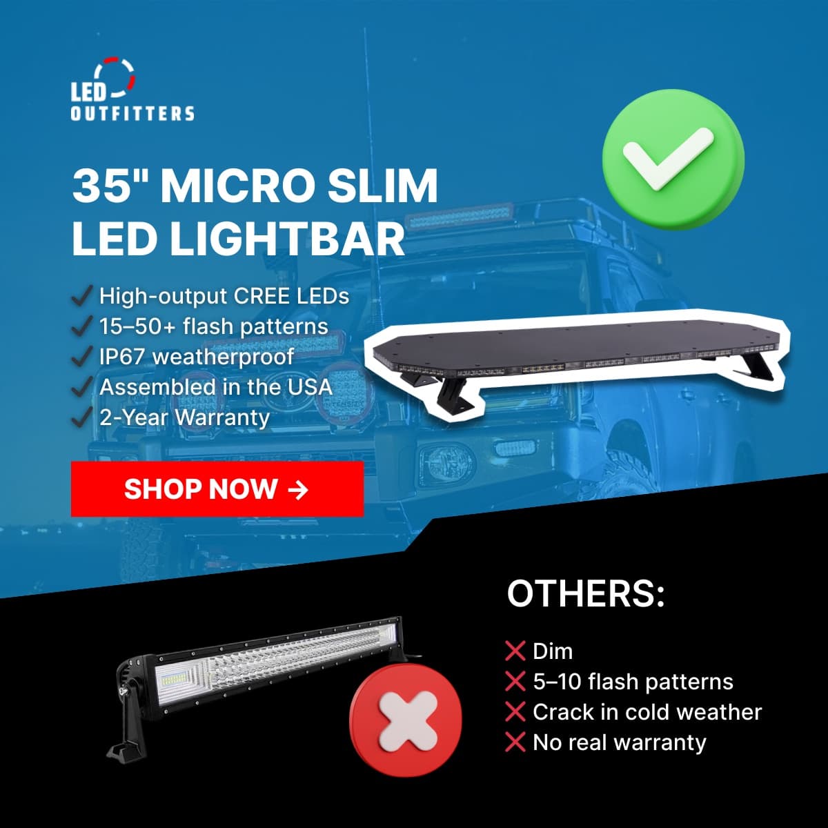 LED Outfitters Automotive performance ad creative 2 by Advirals